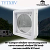 tytrxv 14 kemping ventilasi jendela penutup transparan manual