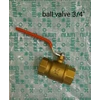 ball valve / stop kran bahan kuningan / brass 3/4 inch merk unnu