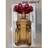 gate valve / stop kran bahan kuningan / brass 4 inch merk unnu