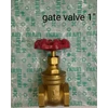 gate valve / stop kran bahan kuningan / brass 1 inch merk unnu