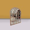 cermin maze glossy gold kerajinan kayu