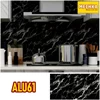 alu61 - sticker motif marmer pelapis furniture, kitchen set, dapur dll