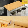 pw17 - pvc sheet motif kayu bertekstur pelapis furniture, lemari dll