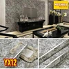 yx12 - pvc sheet motif marmer pelapis furnitur, meja, kitchen set dll
