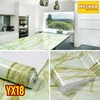 yx18 - pvc sheet motif marmer pelapis furnitur, meja, kitchen set dll