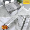 yx31 - pvc sheet motif marmer pelapis furnitur, meja, kitchen set dll