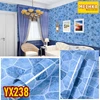 yx238 - pvc sheet non marmer pelapis furnitur, meja, kitchen set dll
