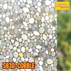 sb3d-cobble glass sheet stickers stiker kaca sandblast 3d hologram