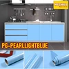 pg-pearllightblue pvc sheet polos glossy pelapis furnitur, meja dll