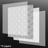 ft003 - alumunium sheets bertekstur pelapis dapur / kitchen set-3