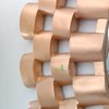 cermin square holograph gold kerajinan kayu-1