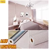 aluf-lightpink - pet foam alumunium 3d sheet pelapis dinding