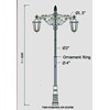 tiang pju decorative humania-dn2arm