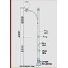 tiang pju decorative rubi-s1arm