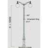 tiang pju decorative y5-2arm