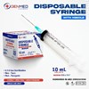 genmed disposable syringe with needle 10 ml