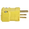 straight blade plug: 6-15p, 15a, 250v ac, yellow 2 poles - connectors-2
