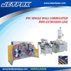 pvc single wall corrugated pipe extrusion line