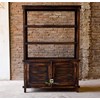 lemari display brown nature kerajinan kayu-2