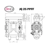 polypropylene diaphragm pump devco jq 25 ppff-1 inci flange(graco oem)-3