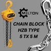 chain block type hzb 5 ton x 5 meter