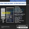 lampu tenaga surya pju two in one 100 watt icom ic-fin 100 watt