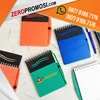 memo promosi buku catatan kecil + pulpen plastik cetak logo-3