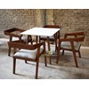 set meja trestle wood kerajinan kayu