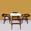set meja trestle wood kerajinan kayu-1