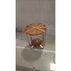 meja glazen circle kerajinan kayu-1