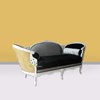 sofa amaris black & white kerajinan kayu
