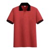 polo shirt strip hitam-2