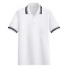 polo shirt strip putih-5