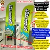 beach flag 4m/umbul umbul 4m+poster fabrics satin hi end+24 jam-6