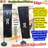 flag banner edge/flying banner edge+poster fabrics satin hi end+24 jam