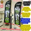beach flag 4m/umbul umbul 4m+poster fabrics satin hi end+24 jam-7
