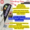 flag banner 4m/flying banner 4m+poster fabrics satin hi end+24 jam-6