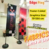 beach flag banner/flag banner 4m+poster fabrics satin hi end+24 jam-1