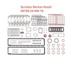 mcbee 3800728 packing upper top set - kta19 - genuine made usa