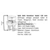 bolt konektor 120mm / splitbolt 120mm / split bolt connector 120mm-1