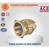 brass cable gland aa2 32l non armour ace / kabel gland 32l non armour