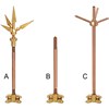 air terminal rod multiple point 5/8” inc x 60cm (600mm) import-3