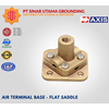 air terminal base flat saddle size 5/8” kabel 70mm axis