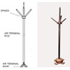 air terminal base – lightning rod base 25 x 3 size 5/8”super impex-3