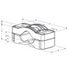 clamp cable three foil / clamp penjepit kabel tray 3 x 69 - 90mm-2