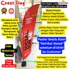 beach flag/flying banner/banner flag+custom flag banner+proses 24 jam