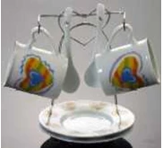 Cup Saucer Porselin Set