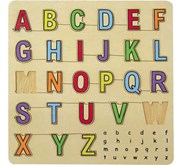 Puzzle ABC Huruf Tegak