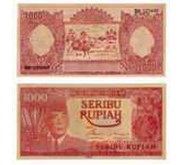 UANG RP. 1000, - GAMBAR SOEKARNO 1964