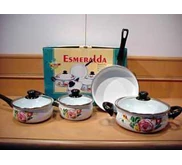 7 PCS ENAMEL COOKWARE SET